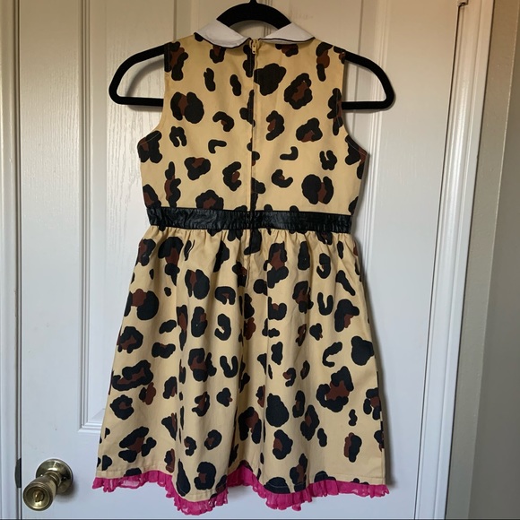 Harajuku Mini Girls Leopard Print Sleeveless Dress - Picture 5 of 10